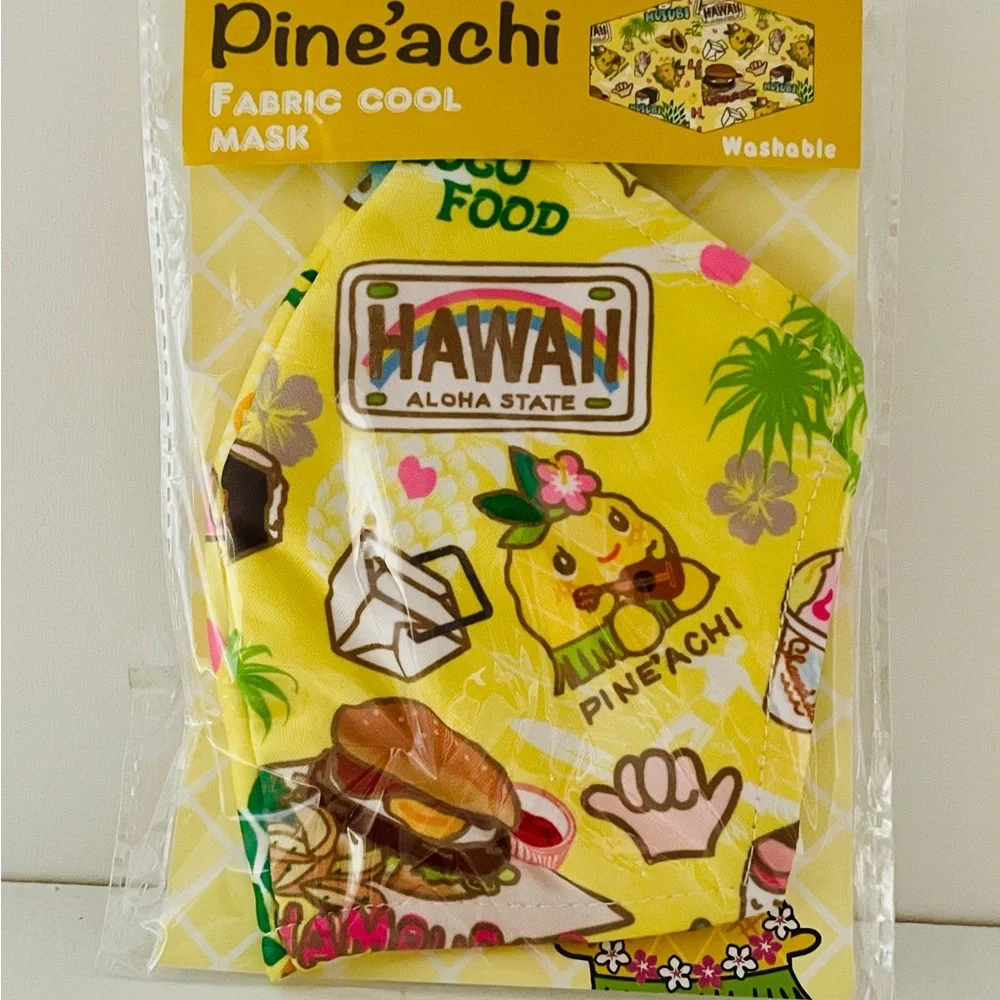 PINE’ACHI Hawaiian Kawaii Fabric MASK New in Package from HAWAII